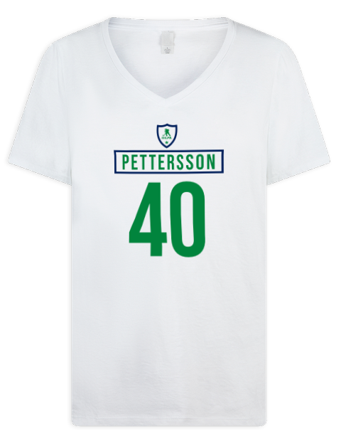 Home Jersey Elias Pettersson Premium Ladies V-Neck T-Shirt | Swagsta