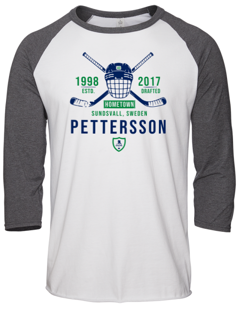 Classic Heritage Elias Pettersson Unisex Premium Three-Quarter Raglan T-Shirt | Swagsta