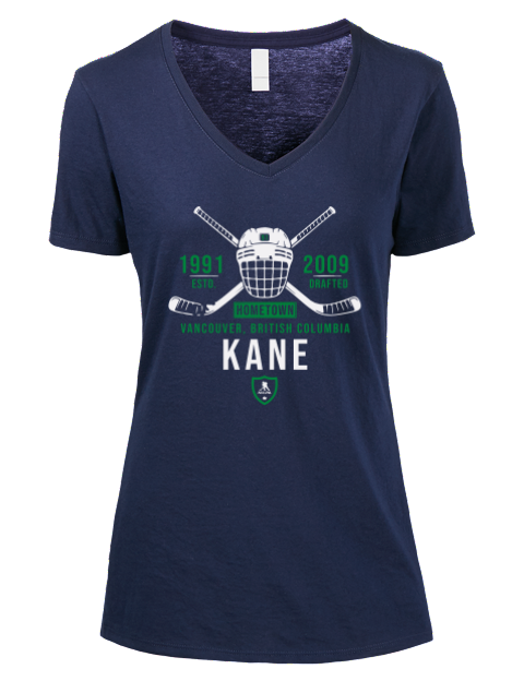 Heritage Evander Kane Premium Ladies V-Neck T-Shirt | Swagsta
