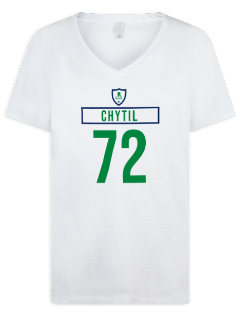 Home Jersey Filip Chytil Premium Ladies V-Neck T-Shirt | Swagsta