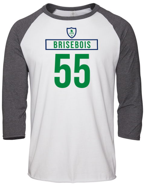 Home Jersey Guillaume Brisebois Unisex Premium Three-Quarter Raglan T-Shirt | Swagsta