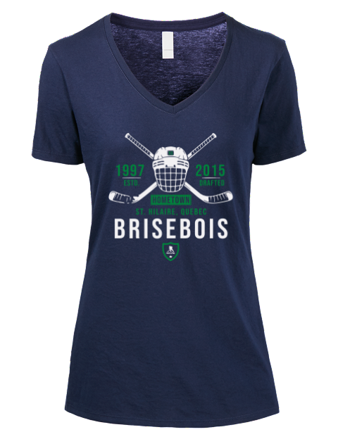 Heritage Guillaume Brisebois Premium Ladies V-Neck T-Shirt | Swagsta