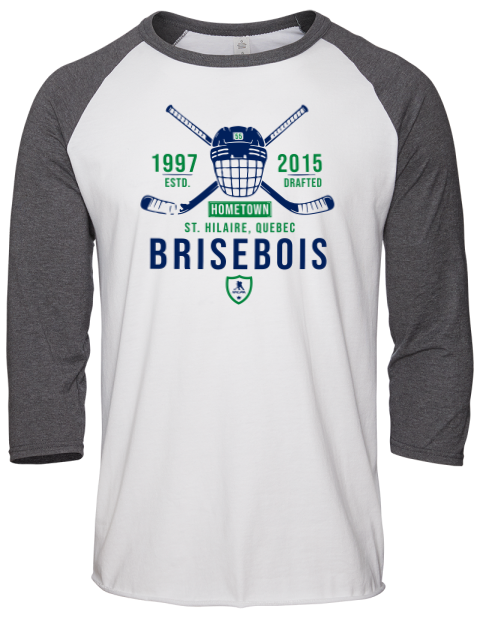 Classic Heritage Guillaume Brisebois Unisex Premium Three-Quarter Raglan T-Shirt | Swagsta