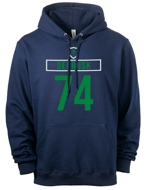 Away Jersey Jake Debrusk Eco Premium Unisex Hooded Sweatshirt | Swagsta