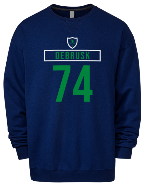 Away Jersey Jake Debrusk Premium Unisex Crewneck Sweatshirt | Swagsta