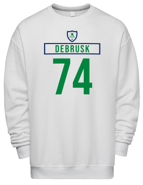 Home Jersey Jake Debrusk Premium Unisex Crewneck Sweatshirt | Swagsta