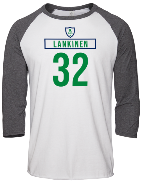 Home Jersey Kevin Lankinen Unisex Premium Three-Quarter Raglan T-Shirt | Swagsta