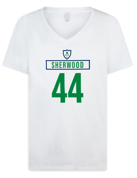 Home Jersey Kiefer Sherwood Premium Ladies V-Neck T-Shirt | Swagsta