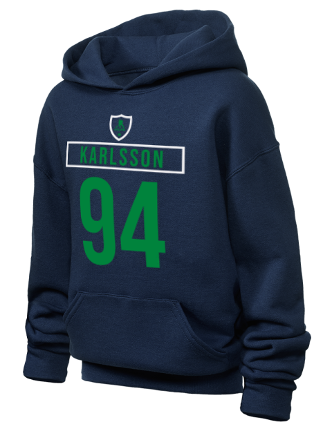 Away Jersey Linus Karlsson Youth Hooded Sweatshirt | Swagsta