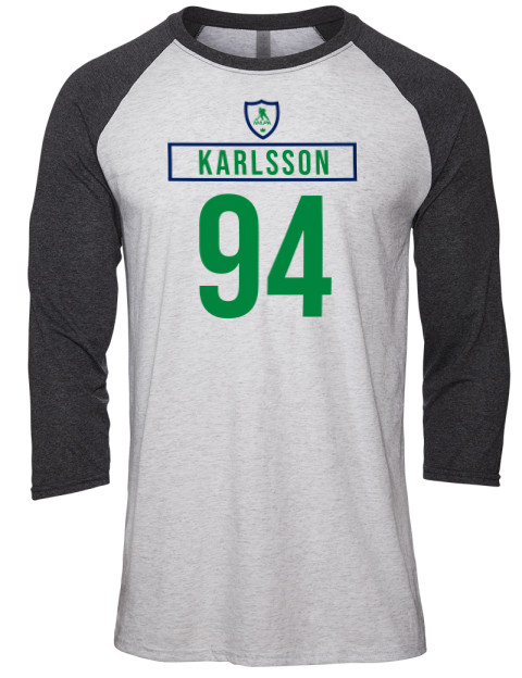 Home Jersey Linus Karlsson Unisex Premium Three-Quarter Raglan T-Shirt | Swagsta