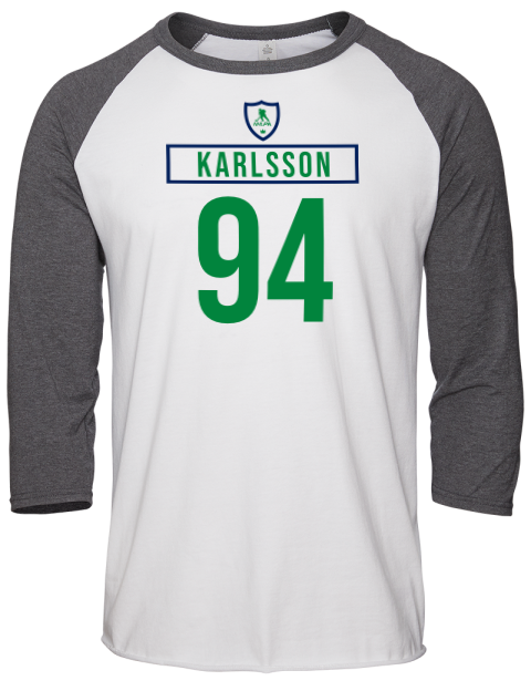 Home Jersey Linus Karlsson Unisex Premium Three-Quarter Raglan T-Shirt | Swagsta