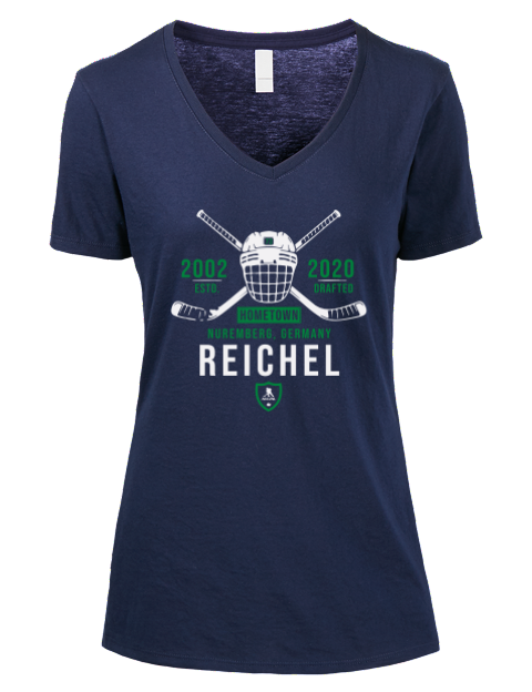 Heritage Lukas Reichel Premium Ladies V-Neck T-Shirt | Swagsta