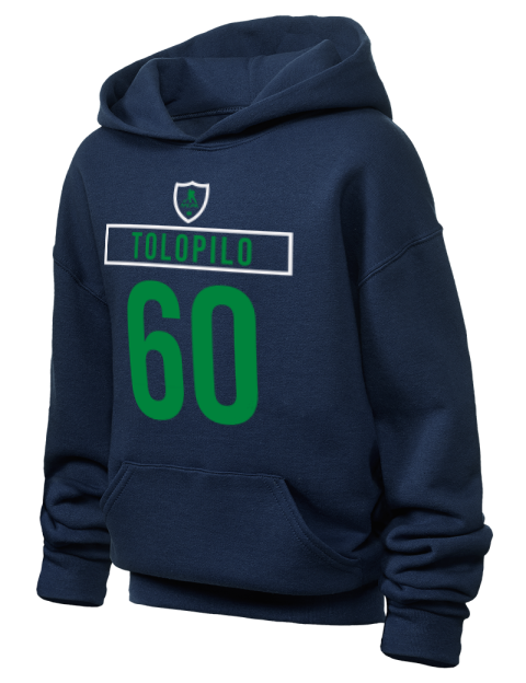 Away Jersey Nikita Tolopilo Youth Hooded Sweatshirt | Swagsta