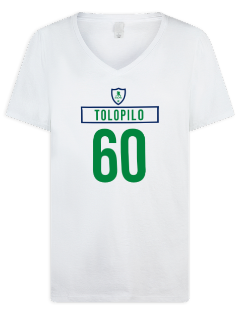 Home Jersey Nikita Tolopilo Premium Ladies V-Neck T-Shirt | Swagsta