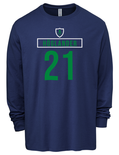 Away Jersey Nils Hoglander Men's Premium Blend Long Sleeve-T-Shirt | Swagsta