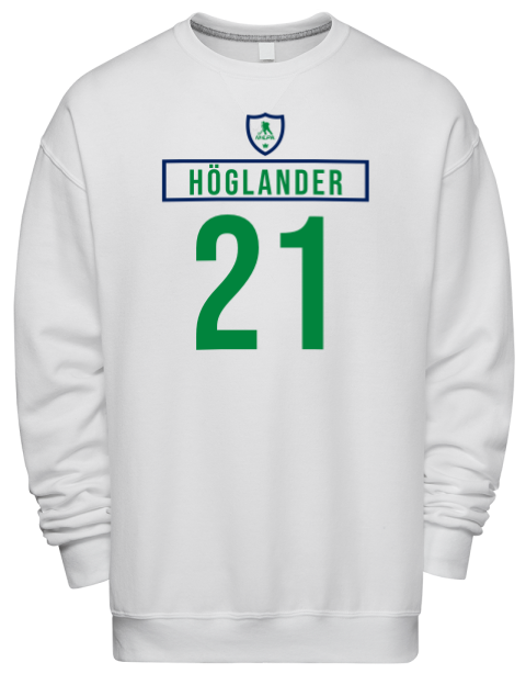 Home Jersey Nils Hoglander Premium Unisex Crewneck Sweatshirt | Swagsta