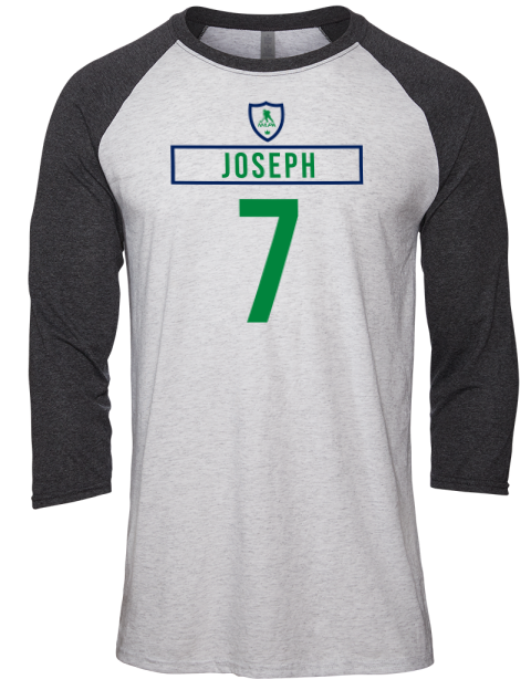 Home Jersey Pierre Olivier Joseph Unisex Premium Three-Quarter Raglan T-Shirt | Swagsta
