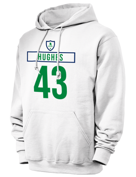 Home Jersey Quinn Hughes Unisex Hooded Sweatshirt | Swagsta
