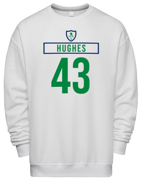 Home Jersey Quinn Hughes Premium Unisex Crewneck Sweatshirt | Swagsta