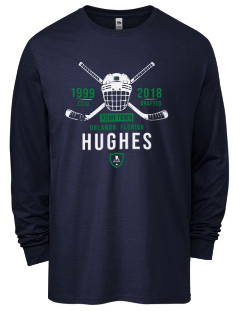 Heritage Quinn Hughes Men's Long-Sleeve T-Shirt | Swagsta