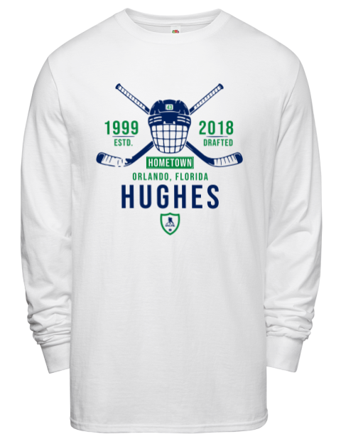 Classic Heritage Quinn Hughes Men's Long-Sleeve T-Shirt | Swagsta
