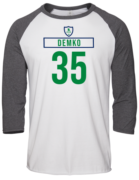 Home Jersey Thatcher Demko Unisex Premium Three-Quarter Raglan T-Shirt | Swagsta
