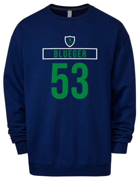 Away Jersey Theodor Blueger Premium Unisex Crewneck Sweatshirt | Swagsta