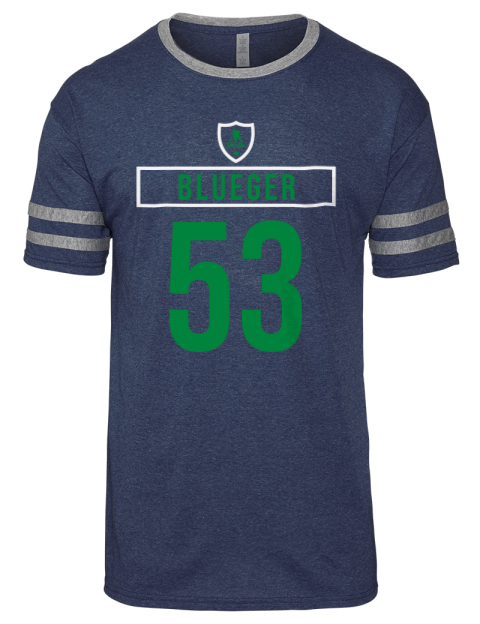Away Jersey Theodor Blueger Men's Tri-Blend T-Shirt | Swagsta