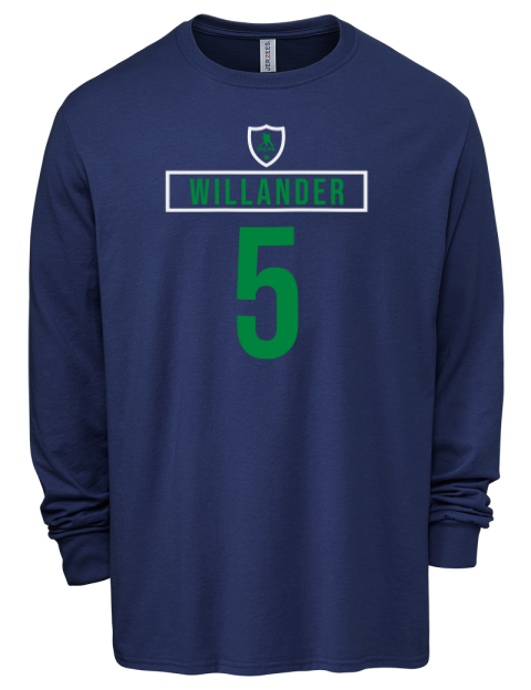Away Jersey Tom Willander Men's Premium Blend Long Sleeve-T-Shirt | Swagsta