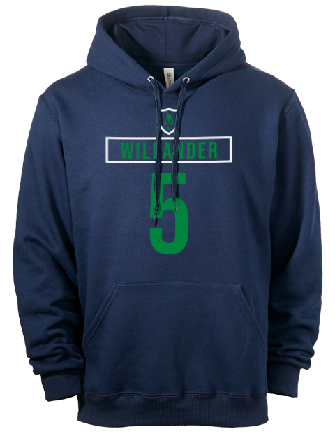 Away Jersey Tom Willander Eco Premium Unisex Hooded Sweatshirt | Swagsta