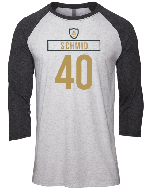 Home Jersey Akira Schmid Unisex Premium Three-Quarter Raglan T-Shirt | Swagsta