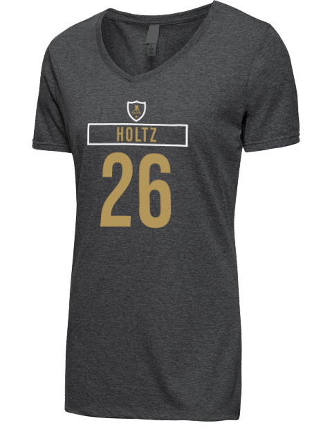 Away Jersey Alexander Holtz Premium Ladies V-Neck T-Shirt | Swagsta