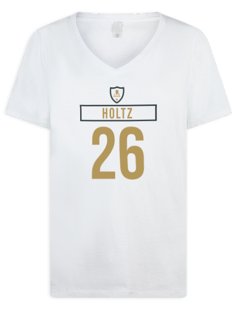 Home Jersey Alexander Holtz Premium Ladies V-Neck T-Shirt | Swagsta