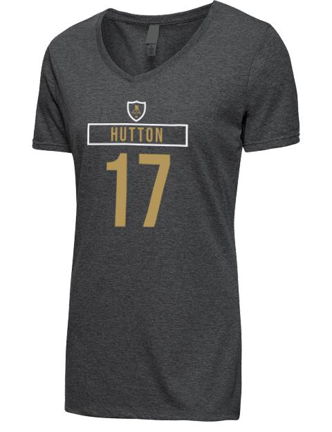 Away Jersey Ben Hutton Premium Ladies V-Neck T-Shirt | Swagsta