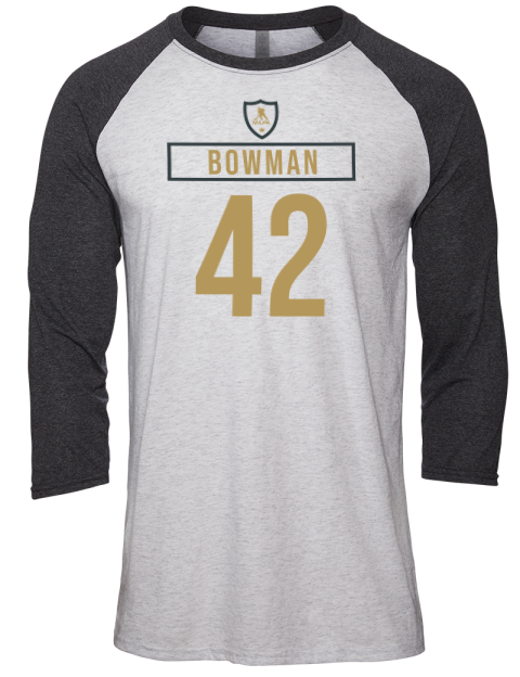Home Jersey Braedon Bowman Unisex Premium Three-Quarter Raglan T-Shirt | Swagsta
