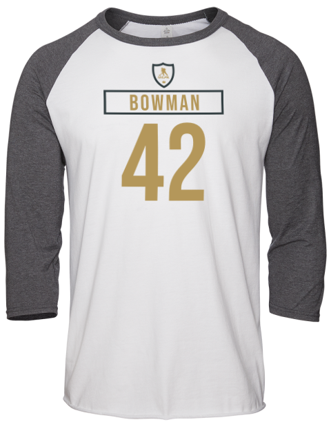 Home Jersey Braedon Bowman Unisex Premium Three-Quarter Raglan T-Shirt | Swagsta