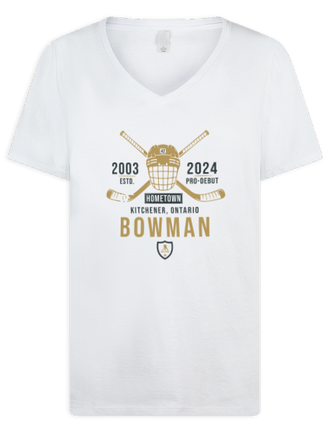 Classic Heritage Braedon Bowman Premium Ladies V-Neck T-Shirt | Swagsta