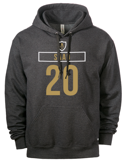 Away Jersey Brandon Saad Eco Premium Unisex Hooded Sweatshirt | Swagsta