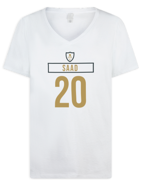 Home Jersey Brandon Saad Premium Ladies V-Neck T-Shirt | Swagsta