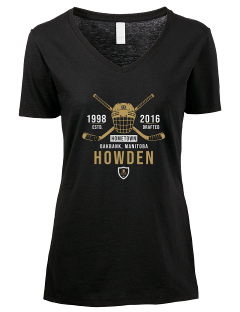Heritage Brett Howden Premium Ladies V-Neck T-Shirt | Swagsta
