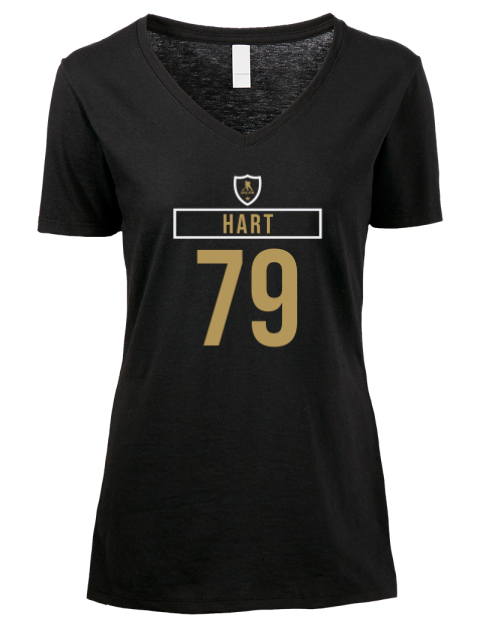 Away Jersey Carter Hart Premium Ladies V-Neck T-Shirt | Swagsta
