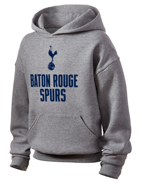 Stacked Baton Rouge Spurs Youth Hooded Sweatshirt | Swagsta