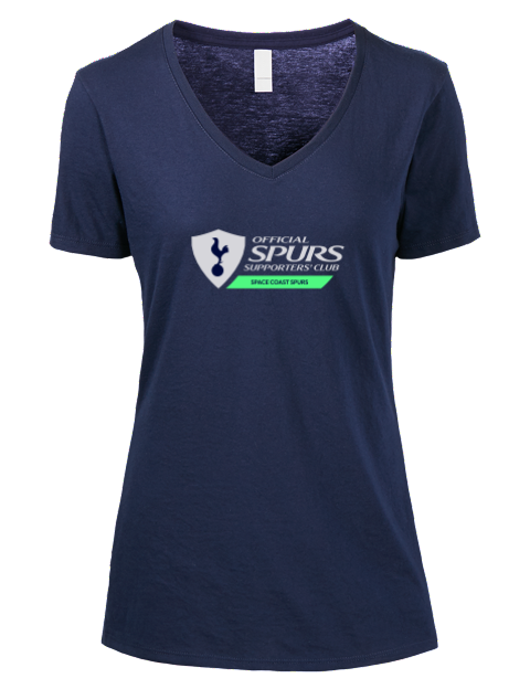 Space Coast Spurs Premium Ladies V-Neck T-Shirt