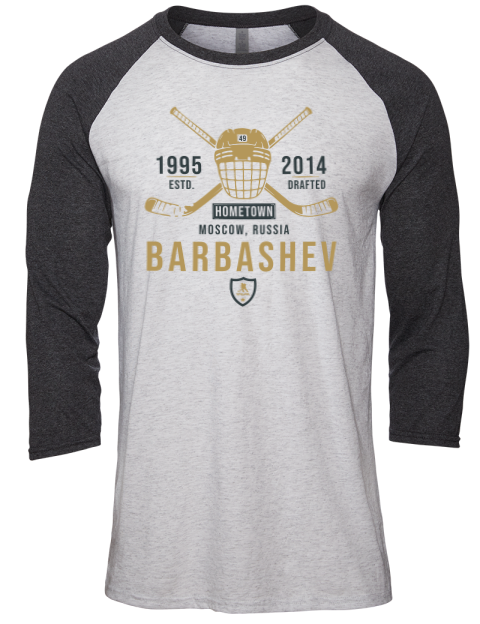 Classic Heritage Ivan Barbashev Unisex Premium Three-Quarter Raglan T-Shirt | Swagsta