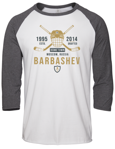 Classic Heritage Ivan Barbashev Unisex Premium Three-Quarter Raglan T-Shirt | Swagsta
