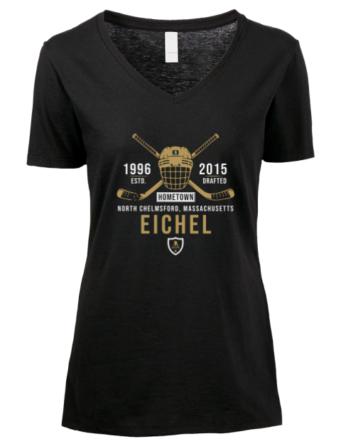 Heritage Jack Eichel Premium Ladies V-Neck T-Shirt | Swagsta