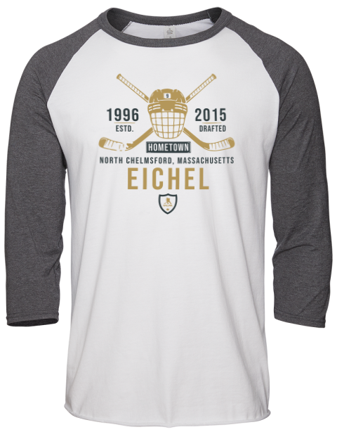 Classic Heritage Jack Eichel Unisex Premium Three-Quarter Raglan T-Shirt | Swagsta