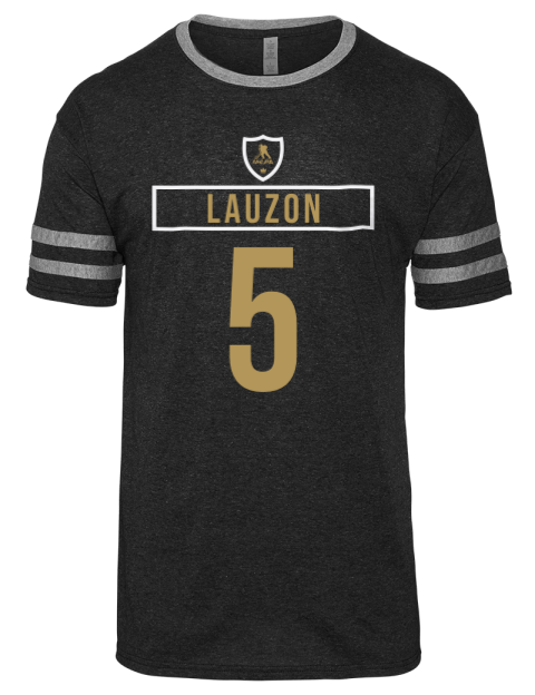 Away Jersey Jeremy Lauzon Men's Tri-Blend T-Shirt | Swagsta