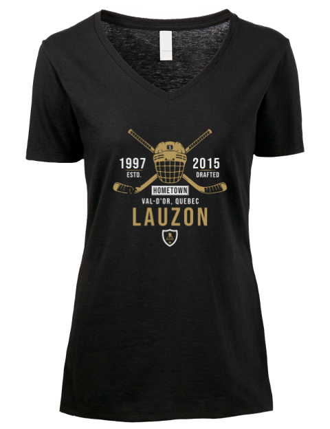 Heritage Jeremy Lauzon Premium Ladies V-Neck T-Shirt | Swagsta