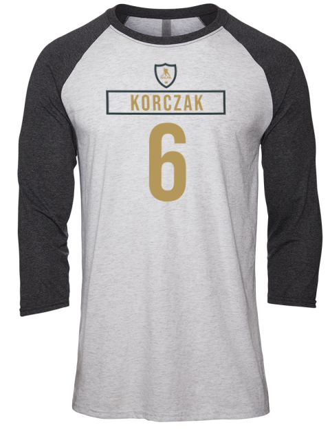 Home Jersey Kaedon Korczak Unisex Premium Three-Quarter Raglan T-Shirt | Swagsta